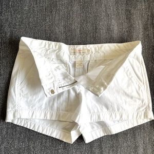 JCrew white Chino short. 100% cotton. Size 10.